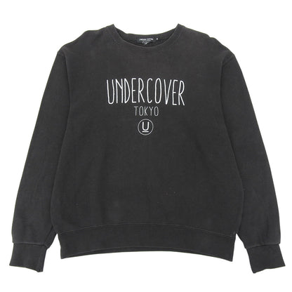 UNDERCOVER アンダーカバー コットン ロゴ スウェット トップス メンズ ブラック M トップス M