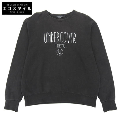 UNDERCOVER アンダーカバー コットン ロゴ スウェット トップス メンズ ブラック M トップス M