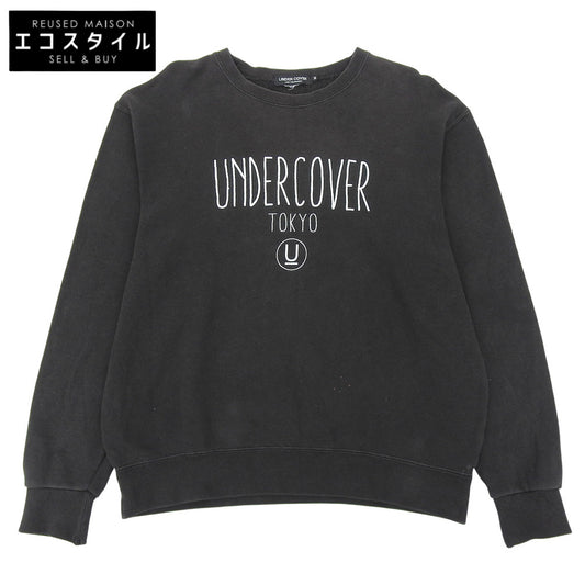 UNDERCOVER アンダーカバー コットン ロゴ スウェット トップス メンズ ブラック M トップス M