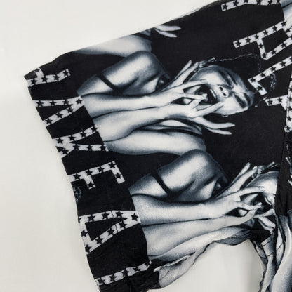 WACKO MARIA ワコマリア ×野口強 ﾌﾞﾗｯｸ ﾚｰﾖﾝ ANGELA BABY ｱﾛﾊｼｬﾂ トップス S