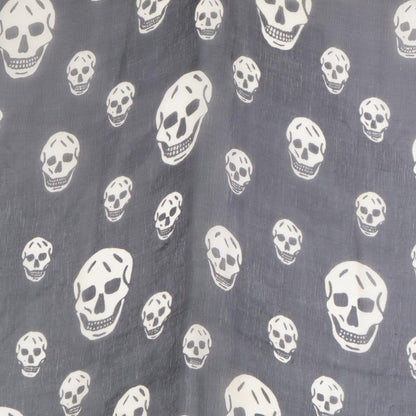 Alexander McQueen アレキサンダーマックイーン クラシック シルクシフォン スカル スカーフ