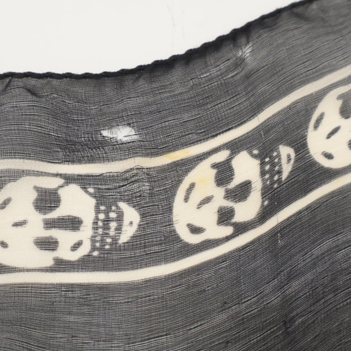 Alexander McQueen アレキサンダーマックイーン クラシック シルクシフォン スカル スカーフ