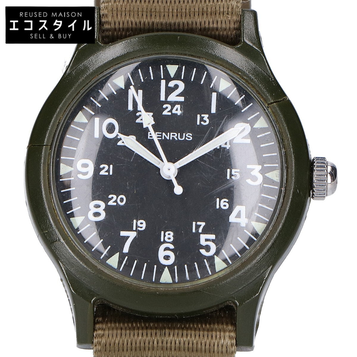 BENRUS ベンラス 763 ミリタリーウォッチ/ 腕時計