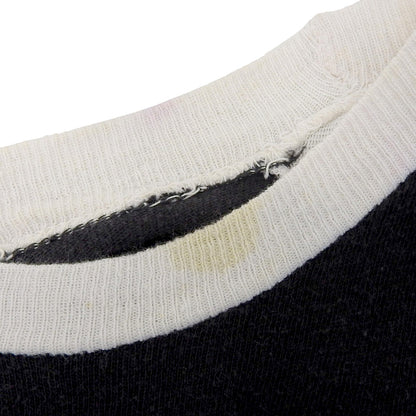 オジー・オズボーン　ラグランTシャツ トップス メンズ ブラック×ホワイト トップス ―