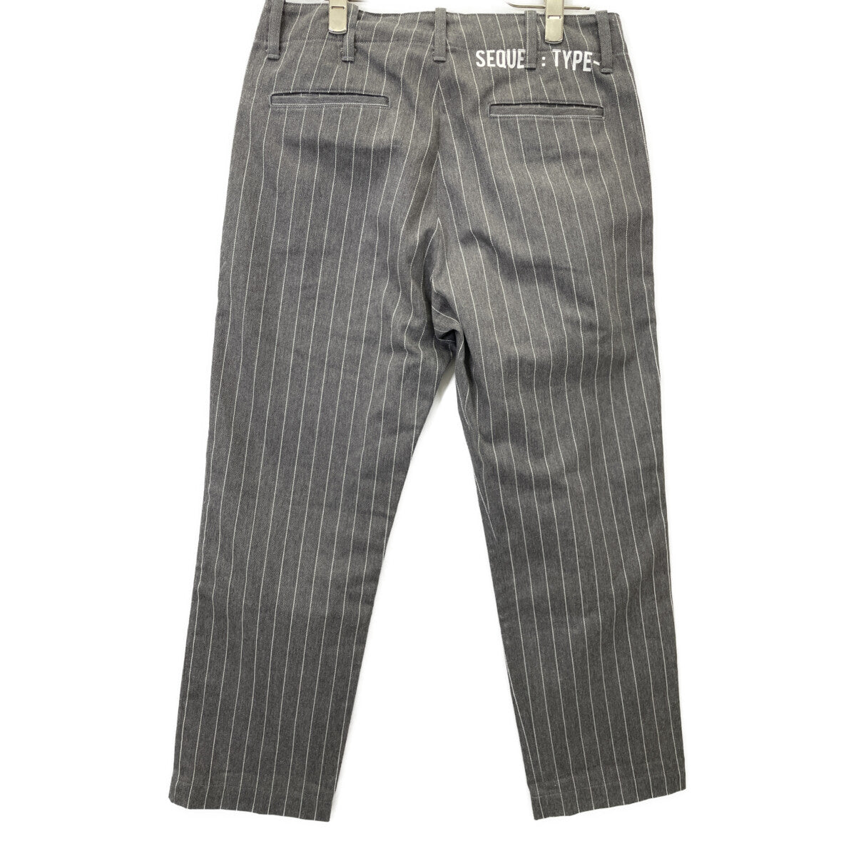 SEQUEL シークエル ｸﾞﾚｰ TYPE Fｽﾄﾗｲﾌﾟ ﾃﾞﾆﾑ ﾊﾟﾝﾂ ボトムス S