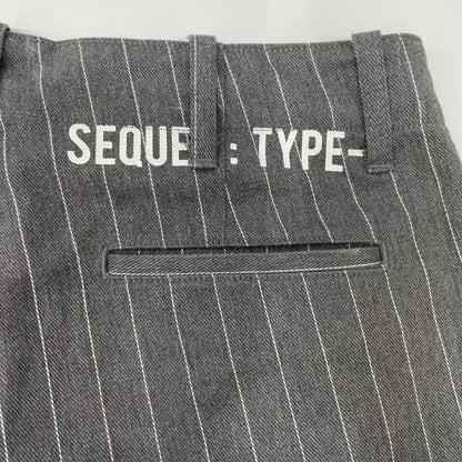 SEQUEL シークエル ｸﾞﾚｰ TYPE Fｽﾄﾗｲﾌﾟ ﾃﾞﾆﾑ ﾊﾟﾝﾂ ボトムス S