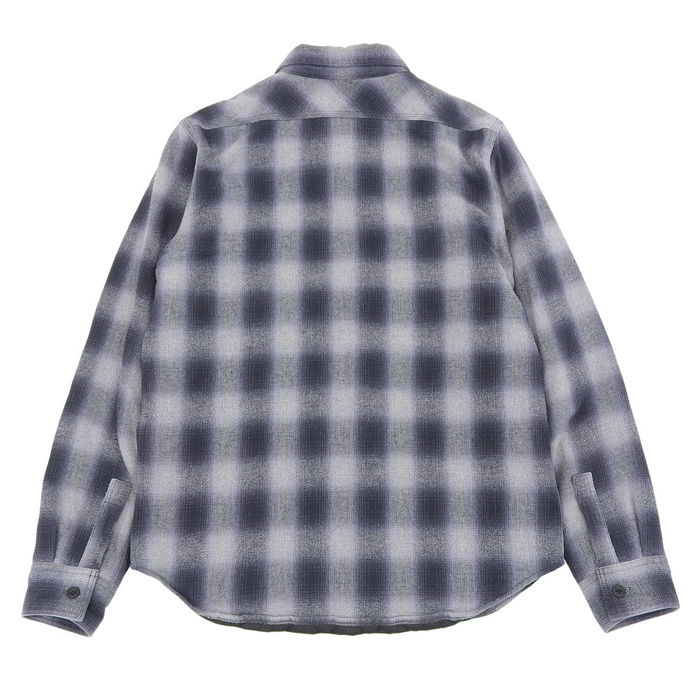 COOTIE クーティー 美品 コットン 中綿 オンブレチェック シャツ トップス メンズ ネイビー グレー S トップス S