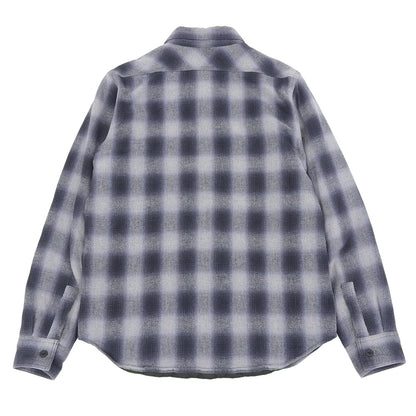COOTIE クーティー 美品 コットン 中綿 オンブレチェック シャツ トップス メンズ ネイビー グレー S トップス S