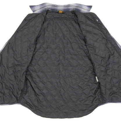 COOTIE クーティー 美品 コットン 中綿 オンブレチェック シャツ トップス メンズ ネイビー グレー S トップス S