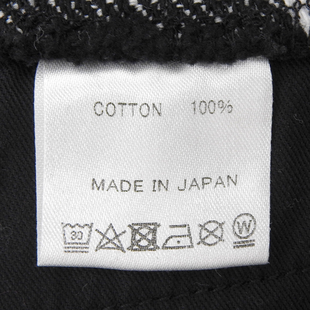 SEQUEL シークエル 美品 コットン チェック ハーフパンツ ボトムス メンズ ホワイト×ブラック S ボトムス S