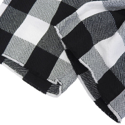 SEQUEL シークエル 美品 コットン チェック ハーフパンツ ボトムス メンズ ホワイト×ブラック S ボトムス S