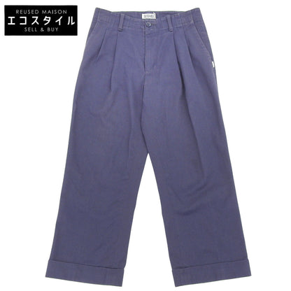 SEQUEL シークエル 美品 コットン混 パンツ ボトムス メンズ ネイビー S ボトムス S