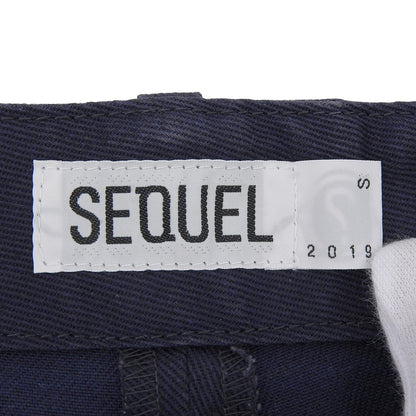SEQUEL シークエル 美品 コットン混 パンツ ボトムス メンズ ネイビー S ボトムス S