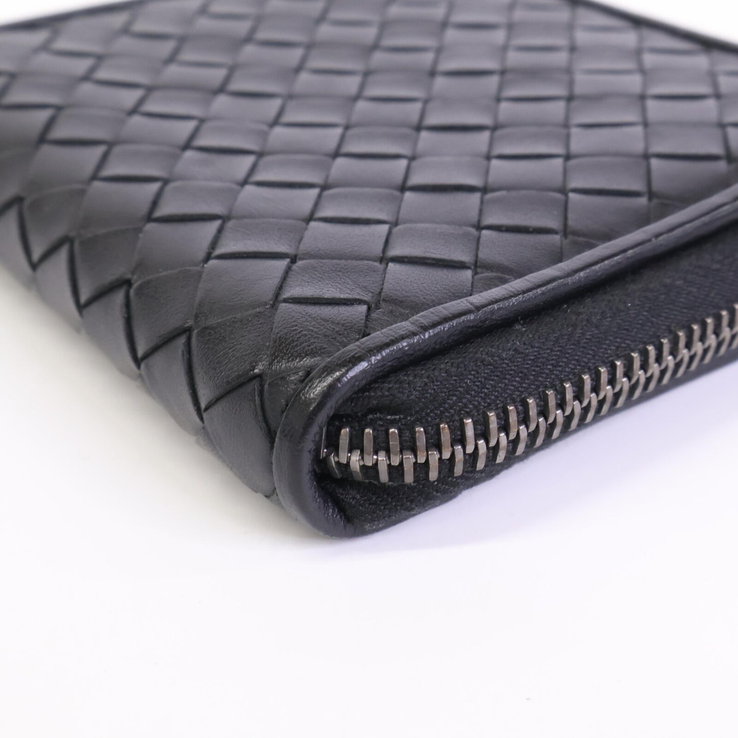 BOTTEGA VENETA ボッテガヴェネタ 【美品】イントレチャート レザー 二つ折り財布（小銭入れあり）