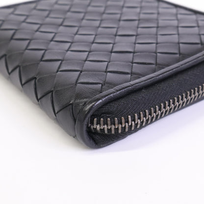 BOTTEGA VENETA ボッテガヴェネタ 【美品】イントレチャート レザー 二つ折り財布（小銭入れあり）
