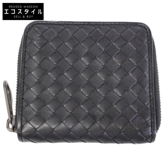 BOTTEGA VENETA ボッテガヴェネタ 【美品】イントレチャート レザー 二つ折り財布（小銭入れあり）
