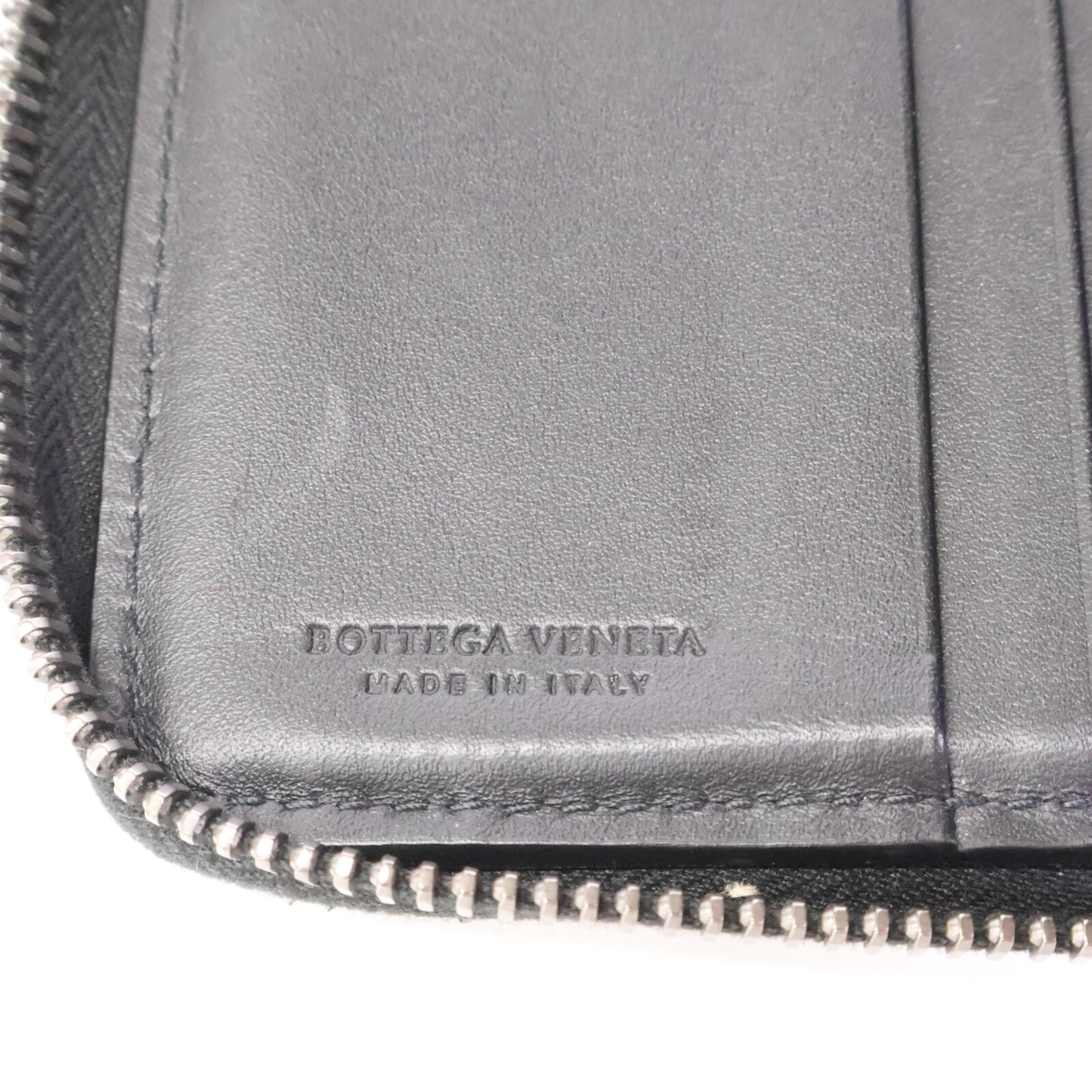BOTTEGA VENETA ボッテガヴェネタ 【美品】イントレチャート レザー 二つ折り財布（小銭入れあり）