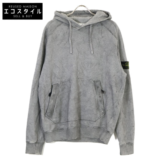 STONE ISLAND ストーンアイランド グレー 20AW ダストカラー トリートメントフーディー プルオーバー トップス L