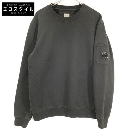 C.P.COMPANY シーピーカンパニー ﾌﾞﾗｯｸ 13CMSS008A ｸﾙｰﾈｯｸ 起毛ﾏﾝﾂｰﾏﾝ ｽｳｪｯﾄ トップス L