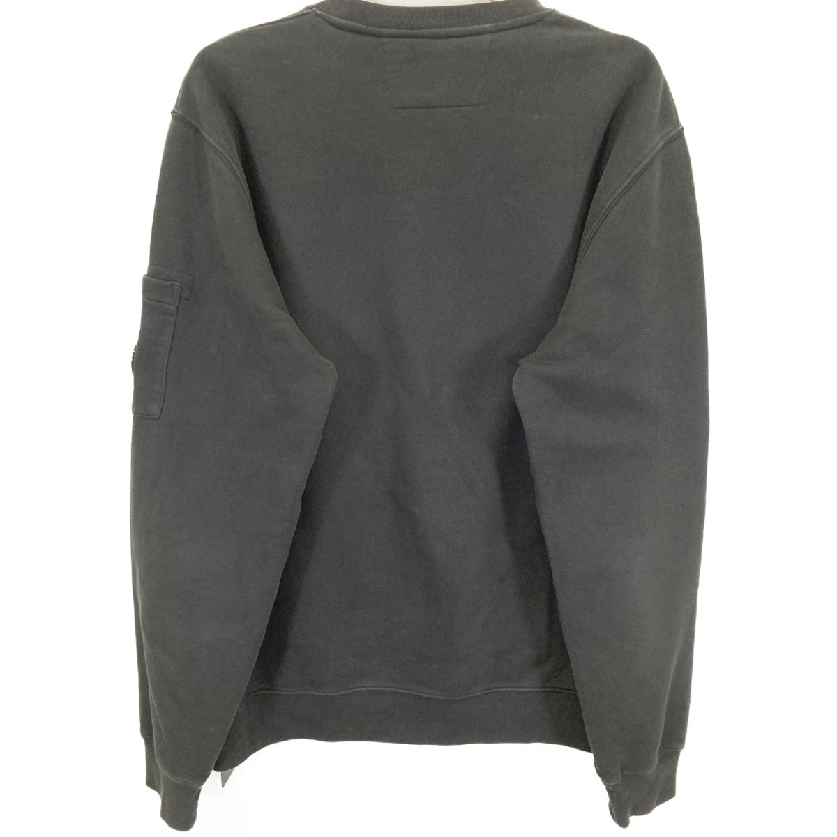 C.P.COMPANY シーピーカンパニー ﾌﾞﾗｯｸ 13CMSS008A ｸﾙｰﾈｯｸ 起毛ﾏﾝﾂｰﾏﾝ ｽｳｪｯﾄ トップス L