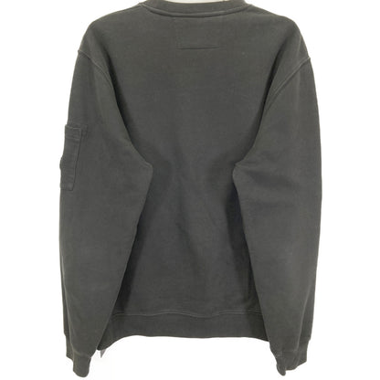 C.P.COMPANY シーピーカンパニー ﾌﾞﾗｯｸ 13CMSS008A ｸﾙｰﾈｯｸ 起毛ﾏﾝﾂｰﾏﾝ ｽｳｪｯﾄ トップス L