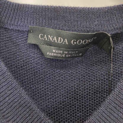 CANADA GOOSE カナダグース ﾈｲﾋﾞｰ 6965M ｳｰﾙ Vﾈｯｸ 長袖ﾆｯﾄｾｰﾀｰ トップス S