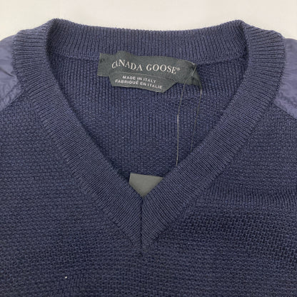 CANADA GOOSE カナダグース ﾈｲﾋﾞｰ 6965M ｳｰﾙ Vﾈｯｸ 長袖ﾆｯﾄｾｰﾀｰ トップス S