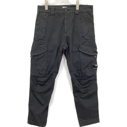 C.P.COMPANY シーピーカンパニー ﾌﾞﾗｯｸ 12CMPA058A ｽﾄﾚｯﾁｻﾃﾝ ﾕｰﾃｨﾘﾃｨ ﾌｧﾌﾞﾘｯｸﾊﾟﾝﾂ ボトムス 44