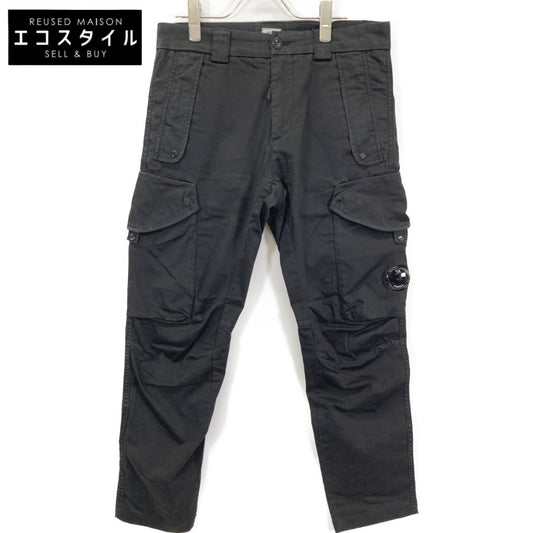 C.P.COMPANY シーピーカンパニー ﾌﾞﾗｯｸ 12CMPA058A ｽﾄﾚｯﾁｻﾃﾝ ﾕｰﾃｨﾘﾃｨ ﾌｧﾌﾞﾘｯｸﾊﾟﾝﾂ ボトムス 44