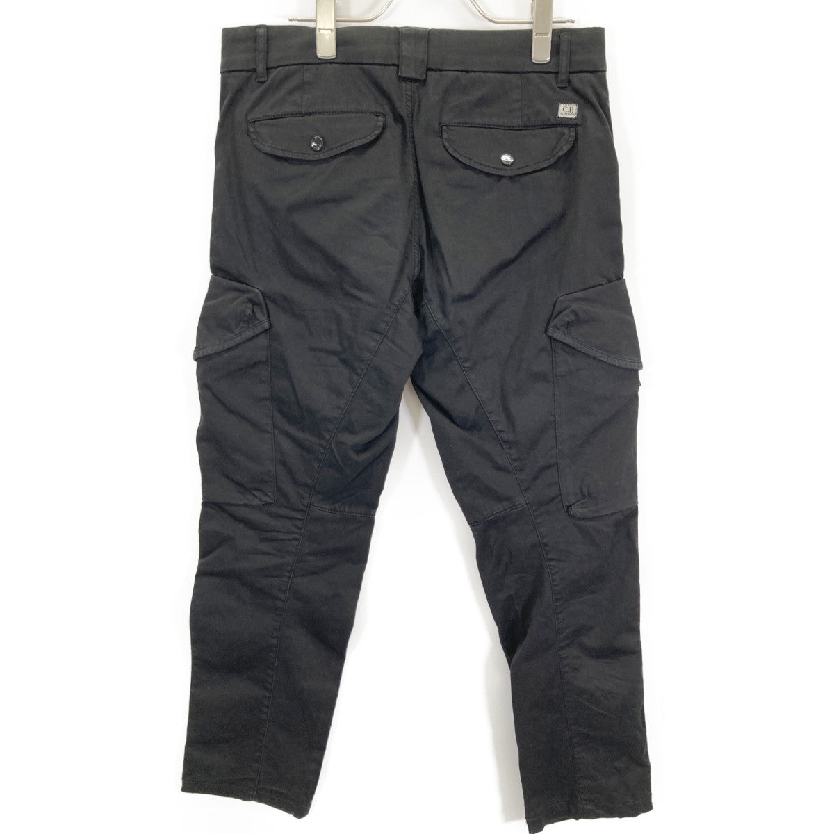 C.P.COMPANY シーピーカンパニー ﾌﾞﾗｯｸ 12CMPA058A ｽﾄﾚｯﾁｻﾃﾝ ﾕｰﾃｨﾘﾃｨ ﾌｧﾌﾞﾘｯｸﾊﾟﾝﾂ ボトムス 44