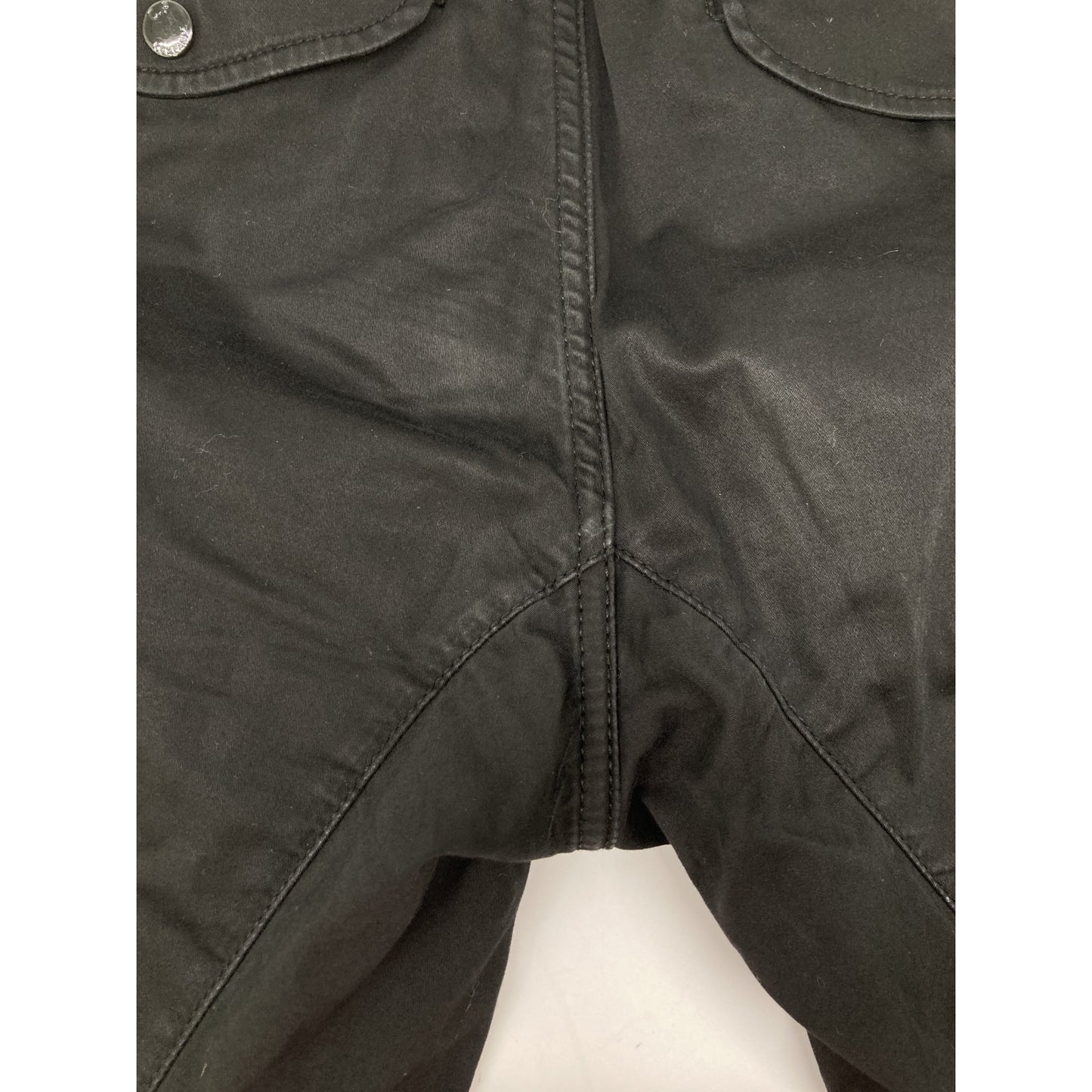 C.P.COMPANY シーピーカンパニー ﾌﾞﾗｯｸ 12CMPA058A ｽﾄﾚｯﾁｻﾃﾝ ﾕｰﾃｨﾘﾃｨ ﾌｧﾌﾞﾘｯｸﾊﾟﾝﾂ ボトムス 44