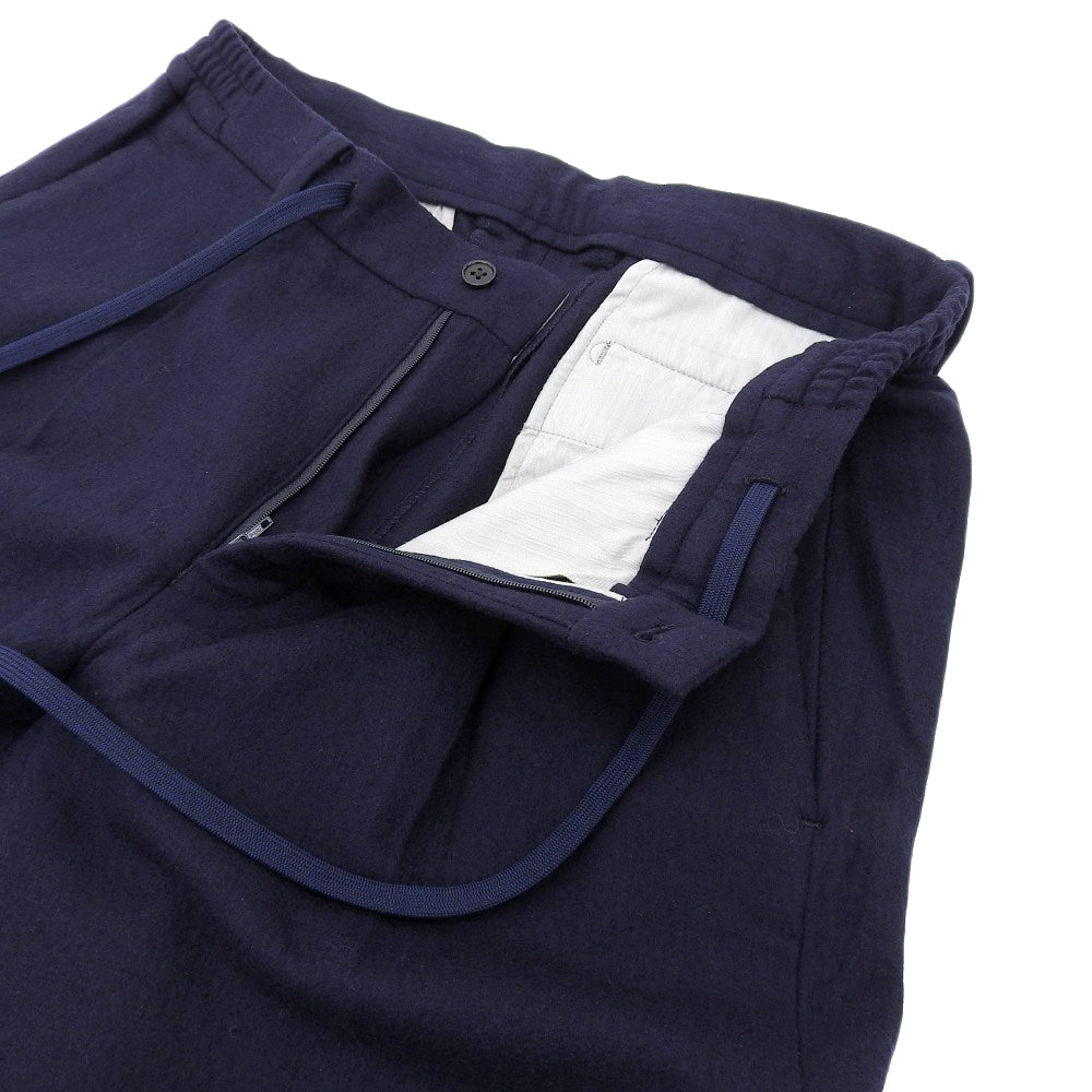 UNIVERSAL LANGUAGE ユニバーサルランゲージ 新品同様 ウール パンツ ボトムス メンズ ネイビー S FP3203 ボトムス S