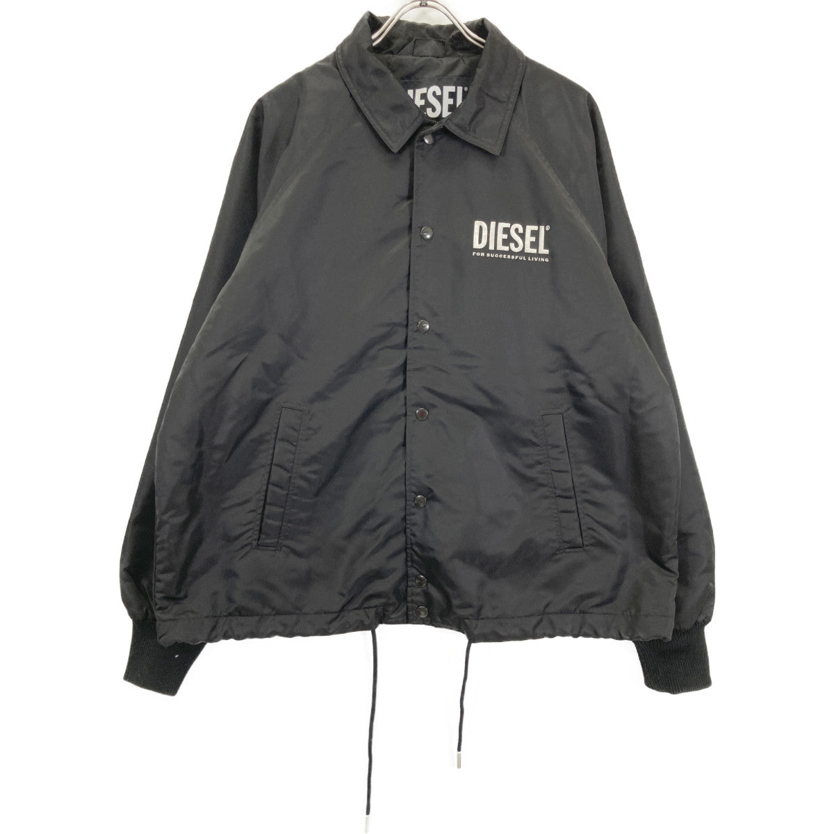 DIESEL ディーゼル ﾌﾞﾗｯｸ ﾅｲﾛﾝ ｺｰﾁｼﾞｬｹｯﾄ ジャケット M