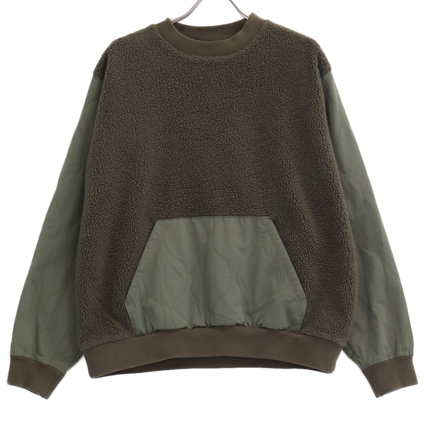 uniform experiment ユニフォームエクスペリメント 222015 ｶｰｷ FABRIC MIX FLEECE TOP トップス 2