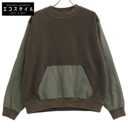 uniform experiment ユニフォームエクスペリメント 222015 ｶｰｷ FABRIC MIX FLEECE TOP トップス 2