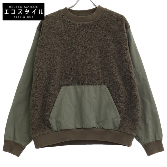uniform experiment ユニフォームエクスペリメント 222015 ｶｰｷ FABRIC MIX FLEECE TOP トップス 2