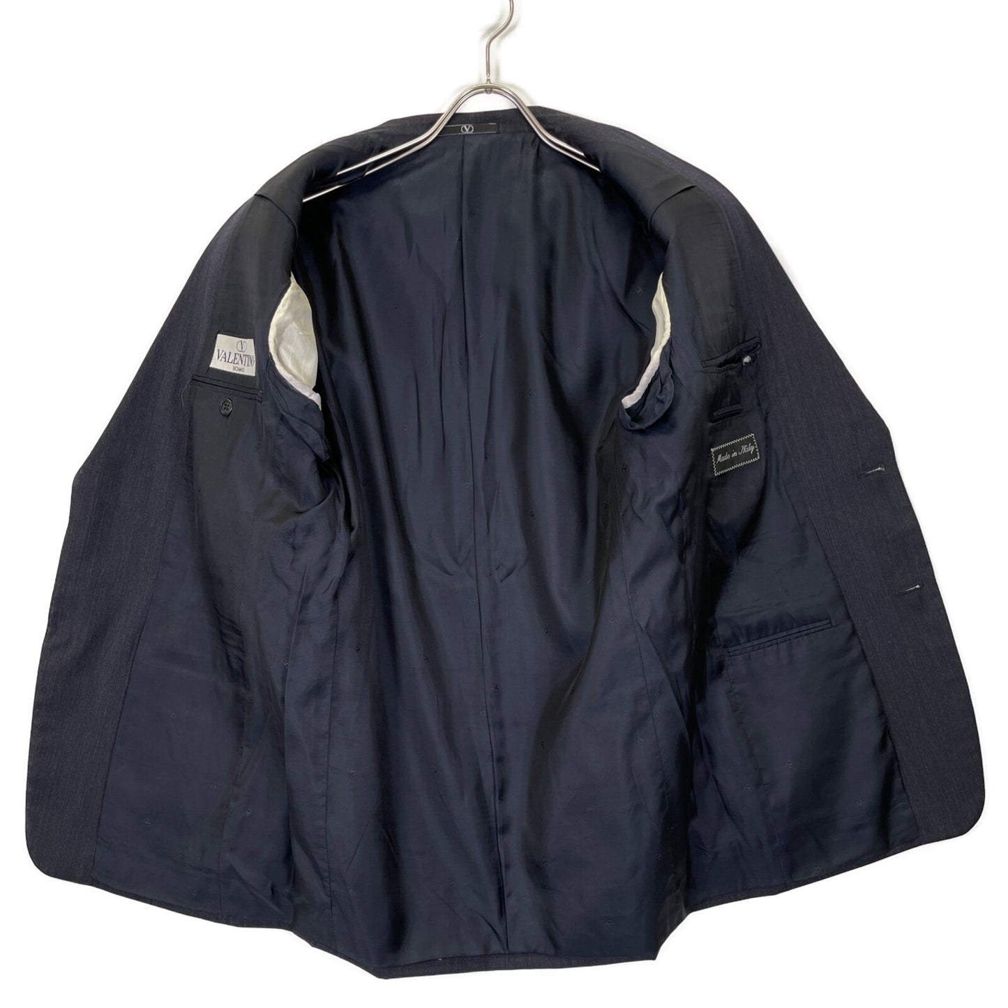 VALENTINO ヴァレンティノ グレー ウール スーツセットアップ スーツ セットアップ 48