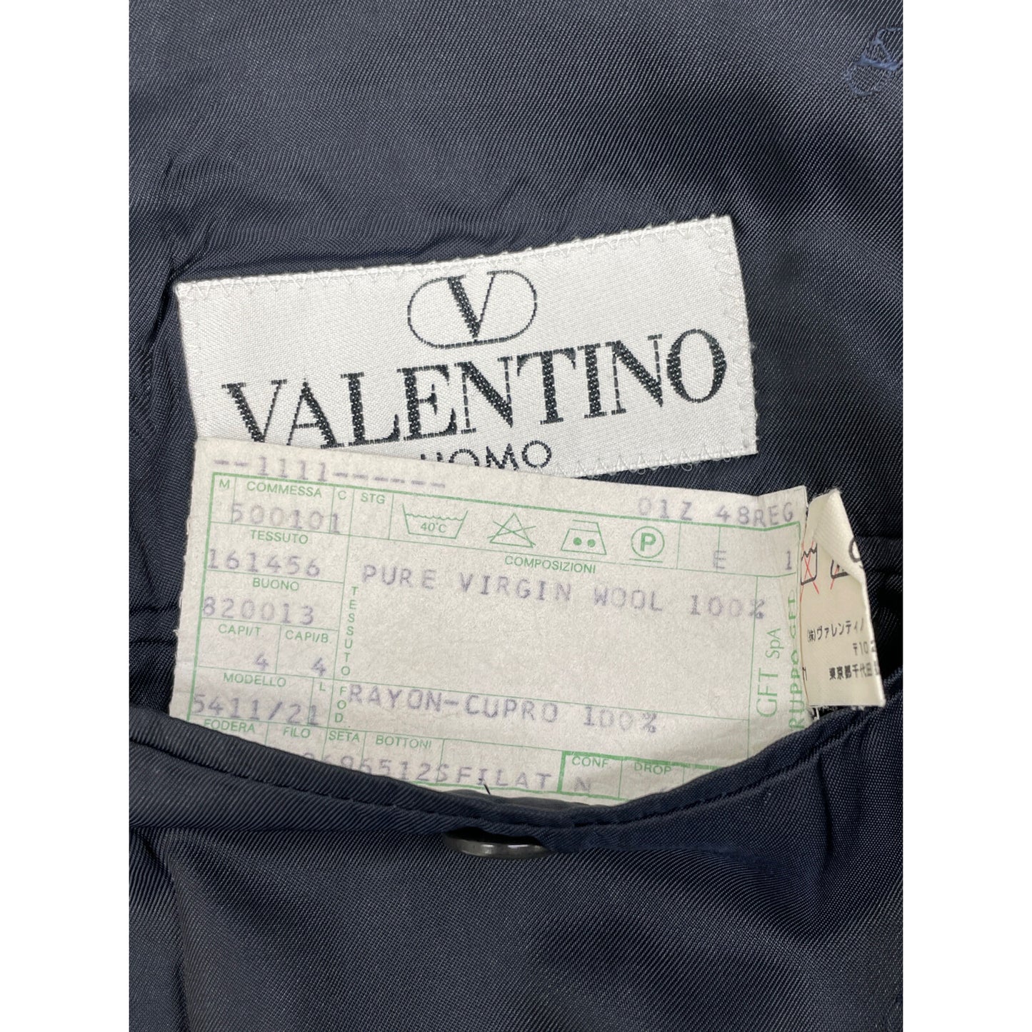 VALENTINO ヴァレンティノ グレー ウール スーツセットアップ スーツ セットアップ 48
