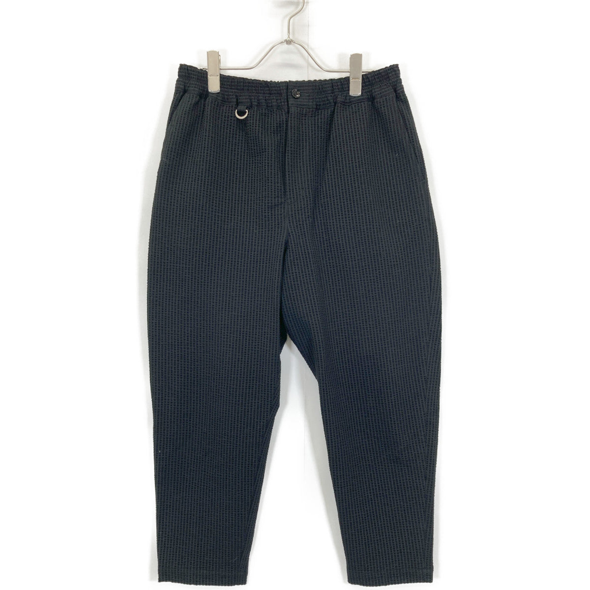 SOPHNET. ソフネット 240030 HIGH GAUGE WAVE STRIPE CROPPED TAPERED EASY PANTS ボトムス S