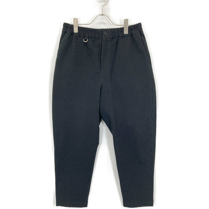 SOPHNET. ソフネット 240030 HIGH GAUGE WAVE STRIPE CROPPED TAPERED EASY PANTS ボトムス S