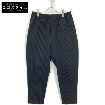 SOPHNET. ソフネット 240030 HIGH GAUGE WAVE STRIPE CROPPED TAPERED EASY PANTS ボトムス S