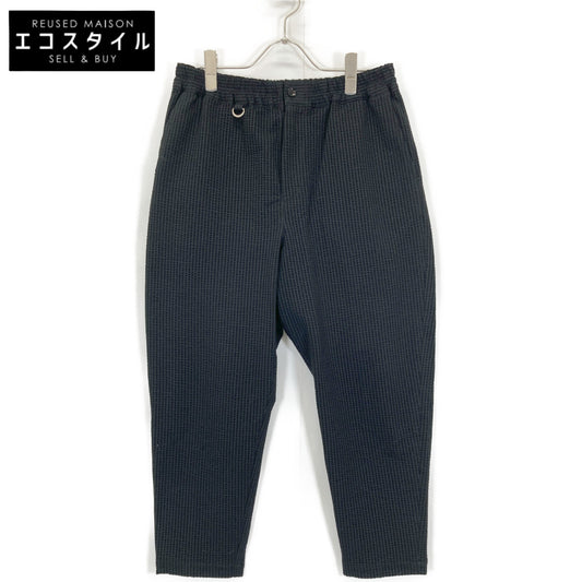 SOPHNET. ソフネット 240030 HIGH GAUGE WAVE STRIPE CROPPED TAPERED EASY PANTS ボトムス S