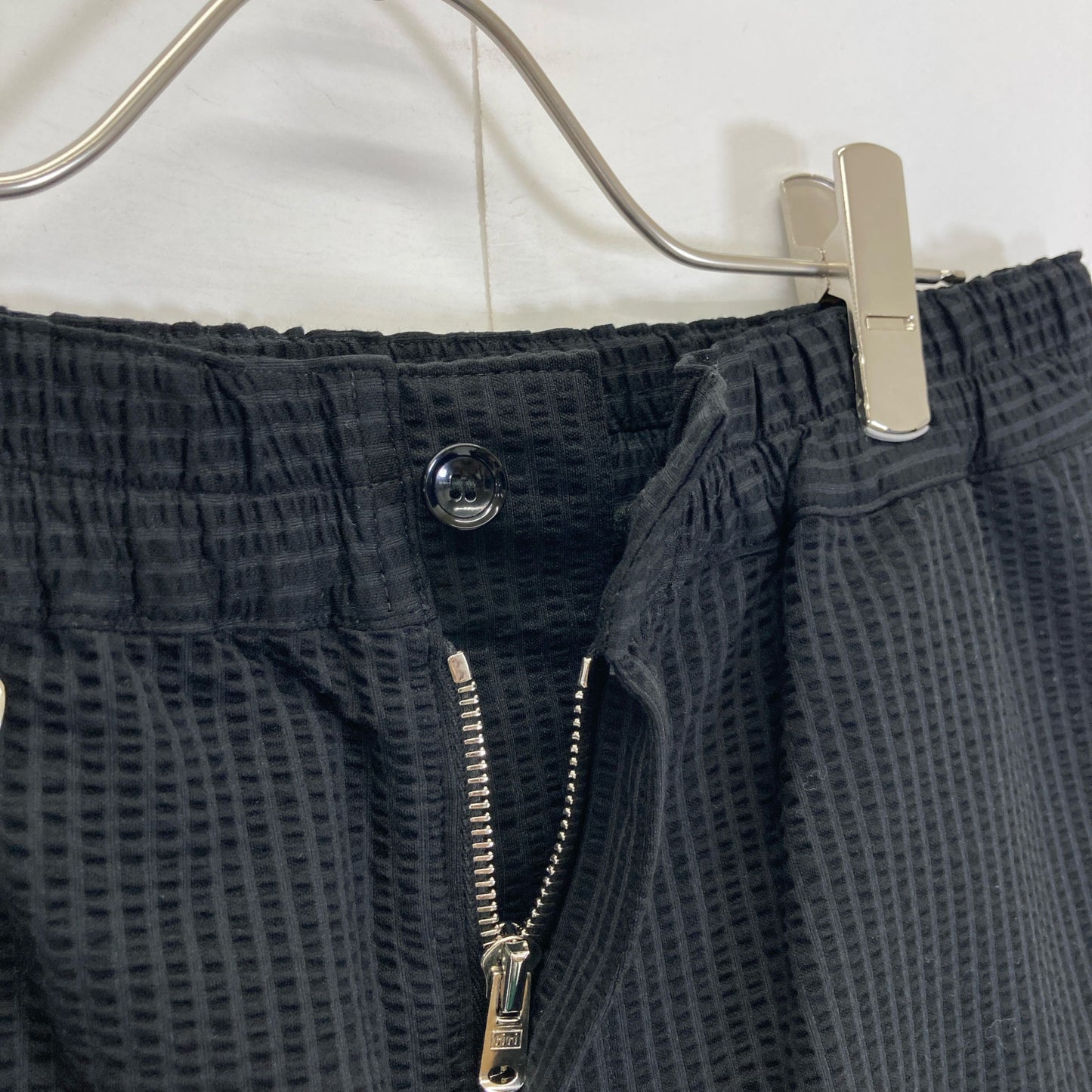 SOPHNET. ソフネット 240030 HIGH GAUGE WAVE STRIPE CROPPED TAPERED EASY PANTS ボトムス S