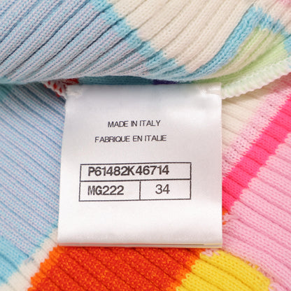 CHANEL シャネル 美品 P61482 ココボタン コットンカシミヤニットカーディガン トップス 34