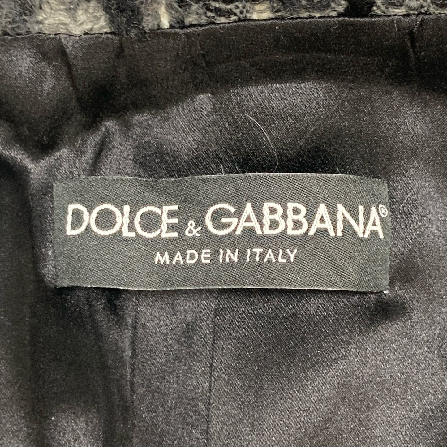 DOLCE&GABBANA ドルチェアンドガッバーナ 【美品/国内正規】F0Q16T ツイード ダブルブレスト コート 40