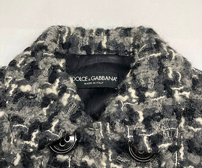 DOLCE&GABBANA ドルチェアンドガッバーナ 【美品/国内正規】F0Q16T ツイード ダブルブレスト コート 40