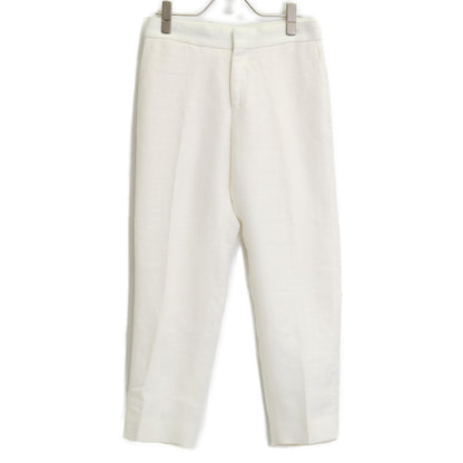 DRAWER ドゥロワー 【美品】6514-236-1203 リネン混 オットマン ベーシックパンツ/ ボトムス 34