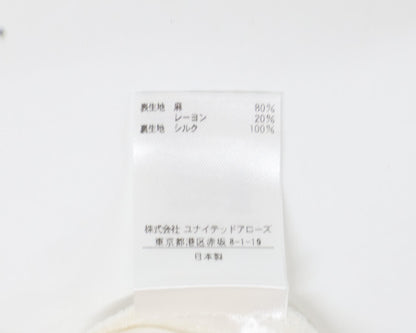 DRAWER ドゥロワー 【美品】6514-236-1203 リネン混 オットマン ベーシックパンツ/ ボトムス 34