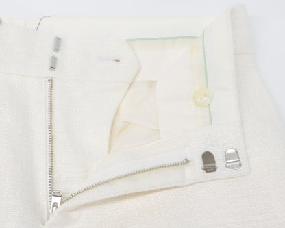 DRAWER ドゥロワー 【美品】6514-236-1203 リネン混 オットマン ベーシックパンツ/ ボトムス 34