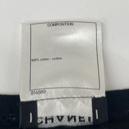 CHANEL シャネル ブラック P51172 コットンニットTシャツ トップス 34